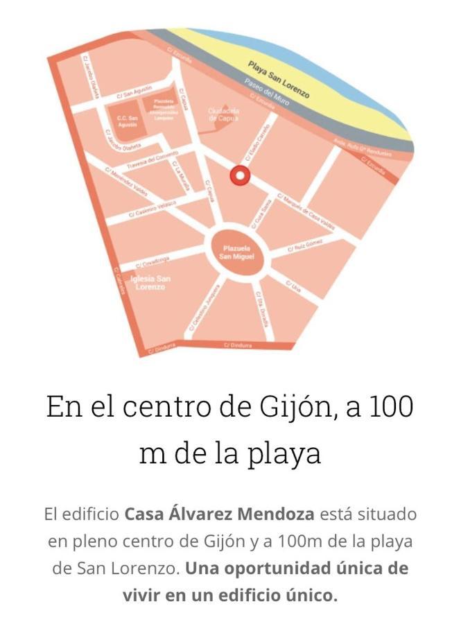 Atico Marques Vistas Al Mar - Garaje Opcional Apartamento Gijón Exterior foto