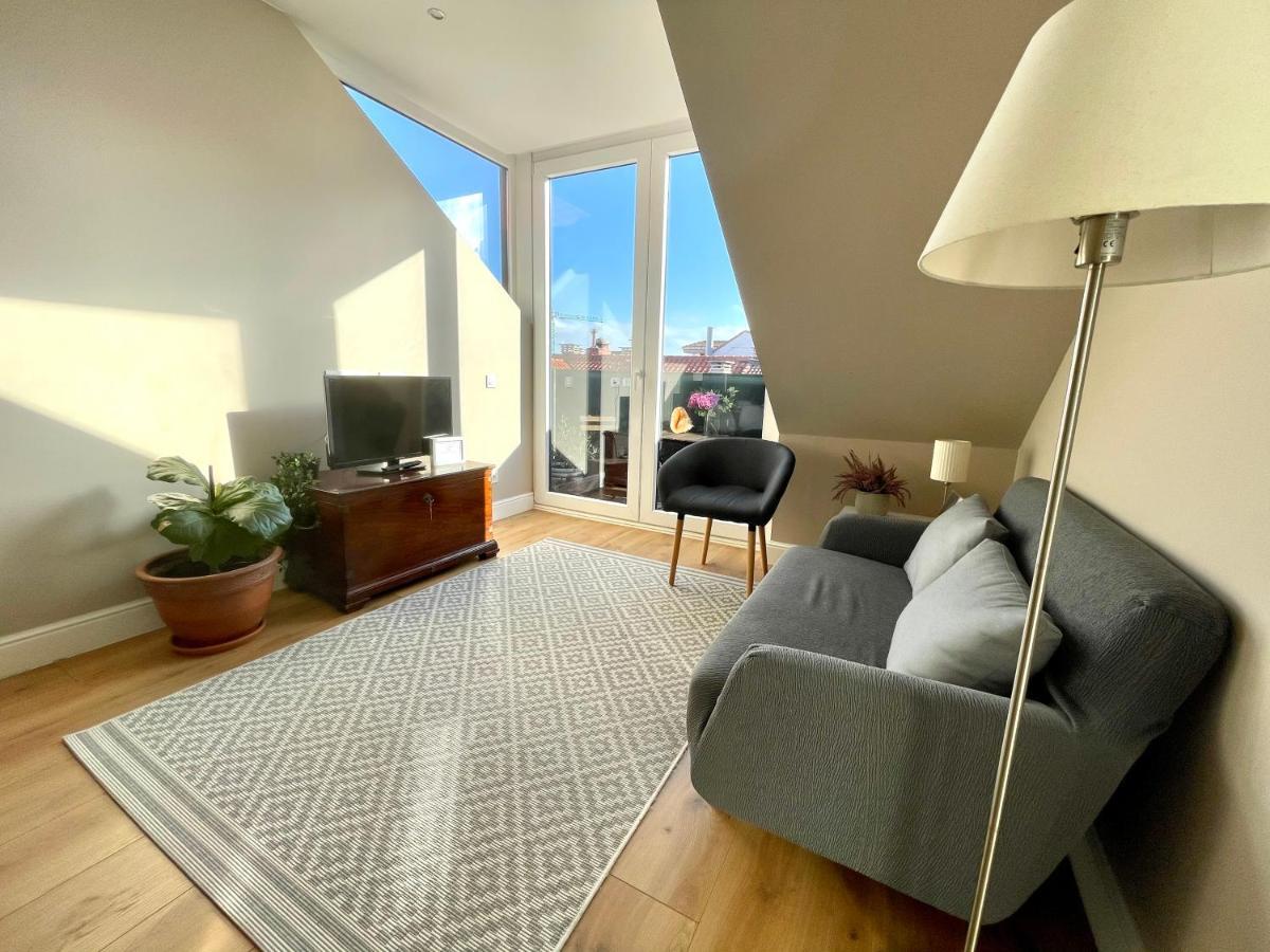 Atico Marques Vistas Al Mar - Garaje Opcional Apartamento Gijón Exterior foto
